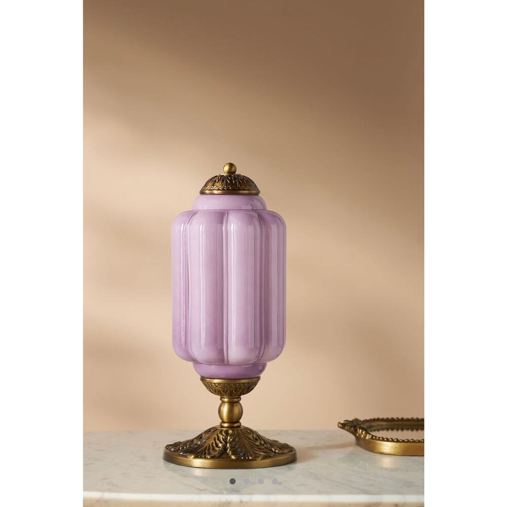 Anthropologie The Eloise Scallop Milk Glass Table Lamp